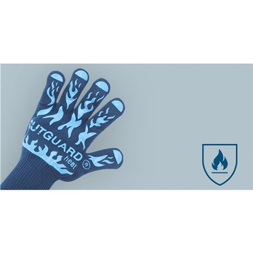 Grill-/Back-/Hitzeschutz-Handschuh blau, Cutguard Heat