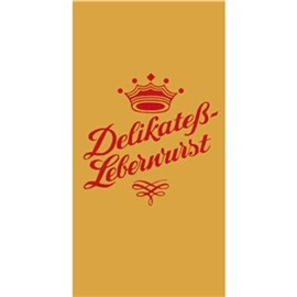 NaloBar APM gelbgold 63(63)/20m gerafft "Delikatess Leberwurst" Produktbild