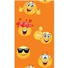 Multibar-LS gelb 40(40)/25m gerafft "Emoji"/5-farbig/Emoji-Motive Produktbild