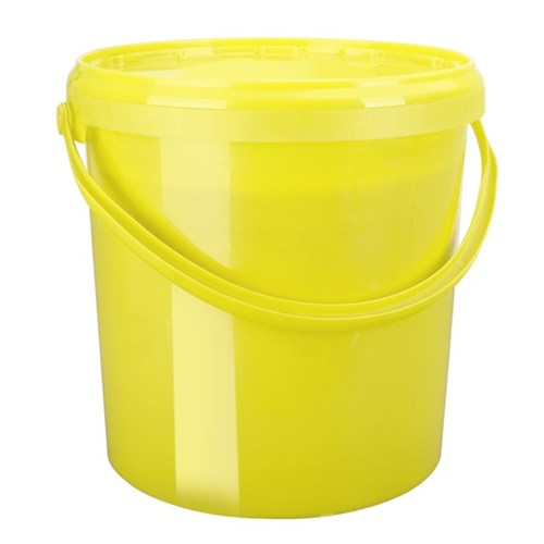 KU-Eimer gelb, 3 L ohne Deckel, mit KU-Bügel Produktbild 0 L