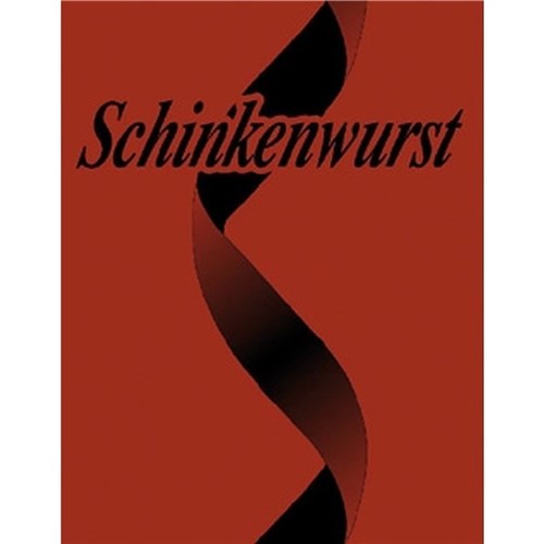 K+/Visflex+ braun 60(63)/25m gerafft "Schinkenwurst"/Schleifenmotiv: blau Produktbild