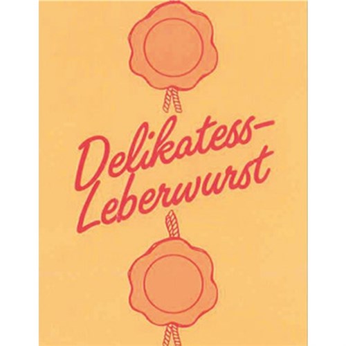 K flex-S/Vislon-S gelbgold 45(47)/25 (25Abs.) "Delikatess-Leberwurst"/1-farbig: rot Produktbild 0 L
