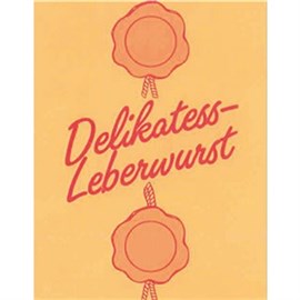 K flex-S/Vislon-S gelbgold 45(47)/25 (25Abs.) "Delikatess-Leberwurst"/1-farbig: rot Produktbild