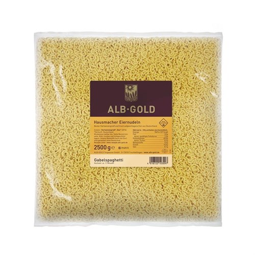 Gabelspaghetti-Albgold Kt. 4 Btl. x 2,5 kg Produktbild 0 L