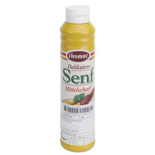 Senf-Aromac, mittelscharf Fl. 875 ml / Kunststoffflasche Produktbild 0 L