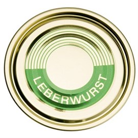 Deckel für Weißblechdosen 99 mm "Leberwurst" Produktbild