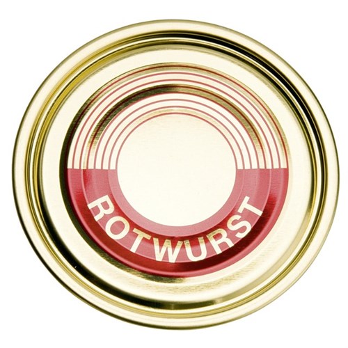Deckel für Weißblechdosen 99 mm "Rotwurst" Produktbild 0 L