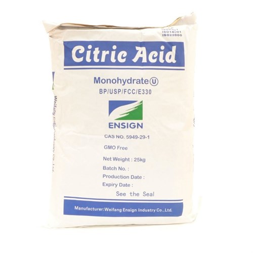 Zitronensäure, monohydrat Sack 25 kg / E-330 / Säuerungsmittel Produktbild 0 L