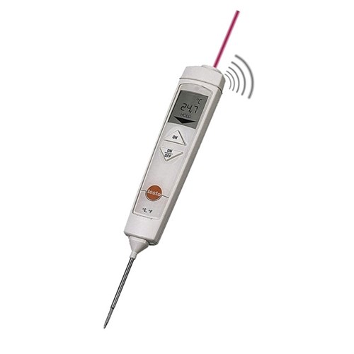 Testo-Einstech-Infrarot-Thermometer Typ: 826-T4 Messbereich: -50 bis +300 °C Produktbild 0 L