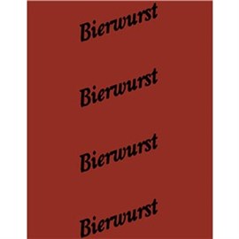 F+ braun 105(111)/50 (25Abs.) "Bierwurst"/1-farbig: schwarz Produktbild