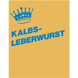 F+ gold 45(49)/20 (25Abs.) "Krone-Kalbsleberwurst"/1-farbig: hellblau Produktbild