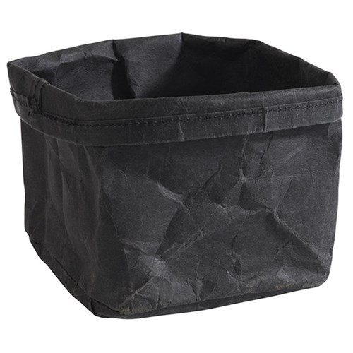 Brottasche "Paperbag" APS, schwarz Maße: 12 x 11,5 cm, H.: 11,5 cm Produktbild