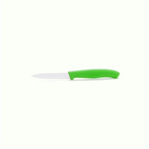 Victorinox-Tomatenmesser, grün 6.7636.L114, 8 cm, Wellenschliff, mittelspitz Produktbild 0 L