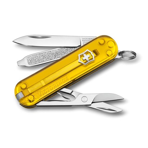 Victorinox-Taschenmesser, transp.-gelb 0.6223.T82G, Classic SD, 58 mm Produktbild 0 L