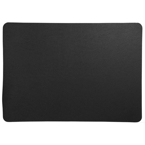 Tischset ASA PU-LEDER 33 x 46 cm, in Lederoptik RAUH, schwarz Produktbild 0 L