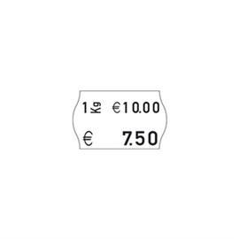 Meto-Etiketten f. Preisauszeichner 26 x 16 mm, weiß, Ro. 1200 St. Produktbild