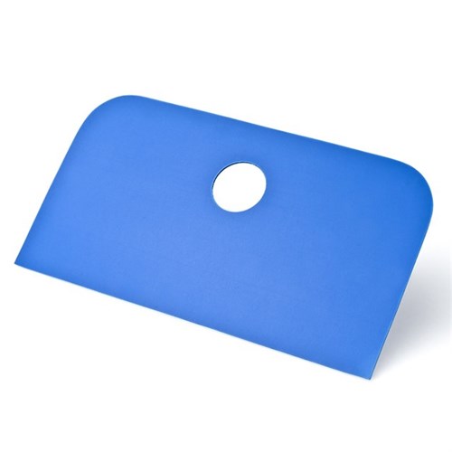 Schlesinger mit Loch, blau 20 x 11 x 0,13 cm, 2 Ecken abgerundet Produktbild 0 L