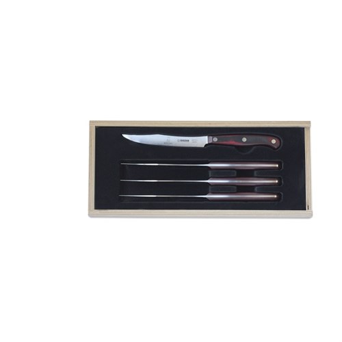 Giesser-Steakmesser-Set 4-teilig "PremiumCut" 1950/12 rc, Micarta Griff Produktbild 0 L