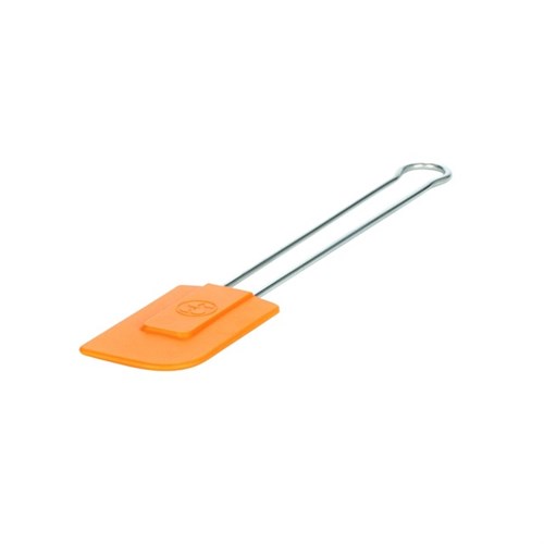 Silikon-Teigschaber, Griff Edelstahl Gesamtl.: 285 mm, orange Produktbild 0 L