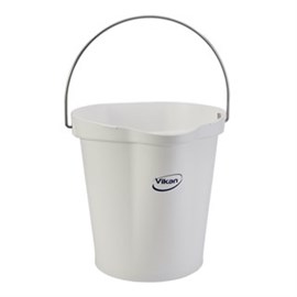Hygieneeimer-Vikan, weiß 5686-5 / 12 Liter / Ausguss + Skala Produktbild
