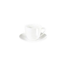 Cappuccino-Tasse mit Unterer 0,25 L, weiß, fine bone china Produktbild
