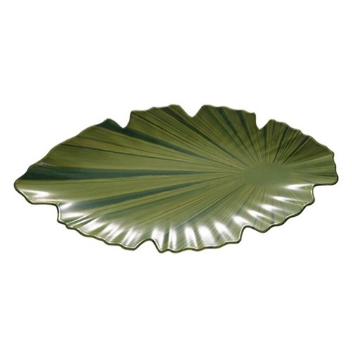 Blattschale "Natural" Melamin grün, 40 x 18,5 cm Produktbild 0 L