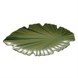 Blattschale "Natural" Melamin grün, 40 x 18,5 cm Produktbild