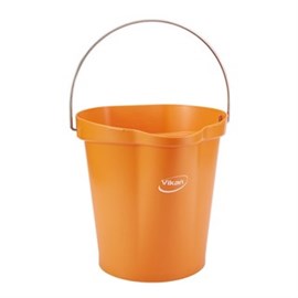 Hygieneeimer-Vikan, orange 5686-7 / 12 Liter / Ausguss + Skala Produktbild