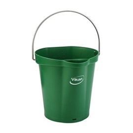 Hygieneeimer-Vikan, grün 5688-2 / 6 Liter / Ausguss + Skala Produktbild
