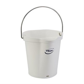 Hygieneeimer-Vikan, weiß 5688-5 / 6 Liter / Ausguss + Skala Produktbild