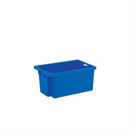 Drehstapelbehälter, blau 600 x 400 x 300 mm, 50 L Produktbild