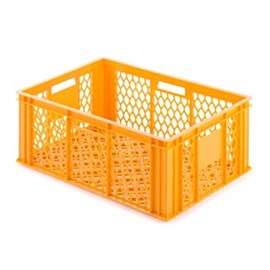Stapelkasten gelb/orange 600 x 400 x 250 mm Produktbild