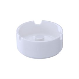 Aschenbecher Melamin stapelbar D.: 100 mm, weiß Produktbild