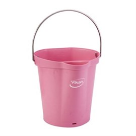 Hygieneeimer-Vikan, pink 5688-1 / 6 Liter/ Ausguss + Skala Produktbild
