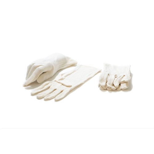 Baumwollhandschuh "Super" mit weißer Naht am Handgelenk, Pack 24 St. Produktbild 0 L