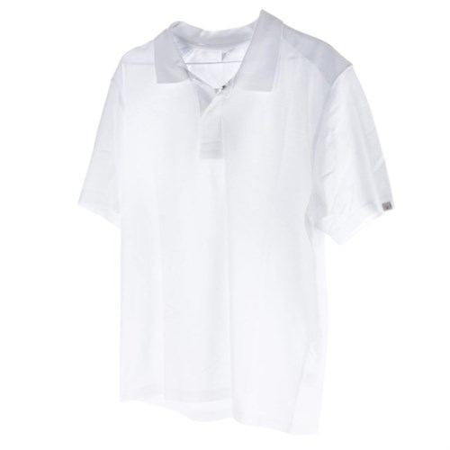 Polo-Shirt Unisex Gr. S, weiß Mischgewebe, 70cm Länge Produktbild 0 L