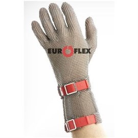 Stechschutzhandschuh Euroflex Standard weiß/ Gr. S, kurze Stulpe Produktbild