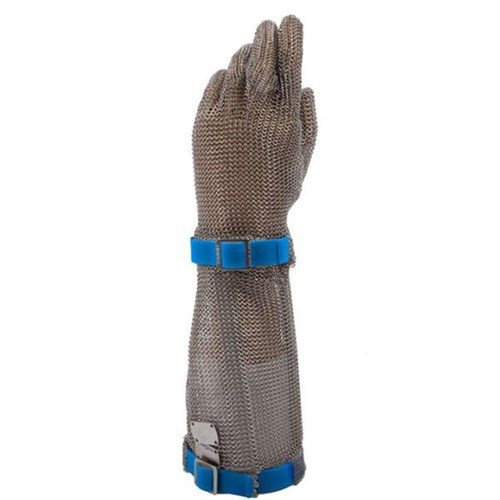 Stechschutzhandschuh Euroflex magnetic blau/ Gr. L, lange Stulpe Produktbild 0 L