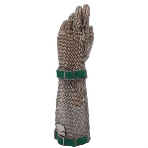 Stechschutzhandschuh Euroflex magnetic grün/ Gr. XS, lange Stulpe Produktbild 0 L