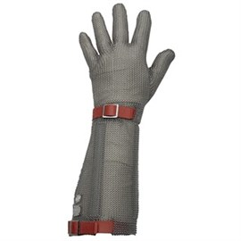 Stechschutzhandschuh Euroflex classic rot/ Gr. M, lange Stulpe Produktbild