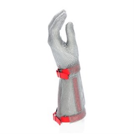 Stechschutzhandschuh Euroflex Standard rot, mittlere Stulpe, Gr. M Produktbild
