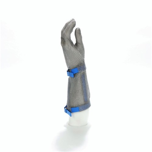Stechschutzhandschuh Euroflex Standard blau, mittlere Stulpe, Gr. L Produktbild 0 L
