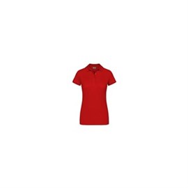 Polo-Shirt Damen Gr. S rot, 60% Baumwolle/ 40% Polyester Produktbild