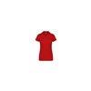 Polo-Shirt Damen Gr. L rot, 60% Baumwolle/ 40% Polyester Produktbild