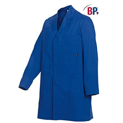 BP-Berufsmantel Gr. 52/54 blau, 3/4 Länge, 100 % Baumwolle Produktbild 0 L