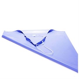 Schürze Ehlert Supertex 110 cm blau, mit Kordel und Metall-Haken Produktbild