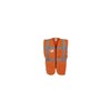 Warnschutzweste orange Gr. 3XL 100% Polyester mit Reißverschluss Produktbild