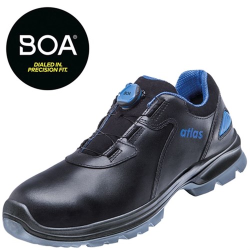 Boa Schuh flach  "Atlas" Gr. 45 "SL 9645 XP Boa",schwarz/blau, EN 345/S3 SRC/ESD Produktbild 0 L