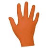 Nitril-Einweghandschuhe Gr. S orange, puderfrei, Pack 100 St. Produktbild
