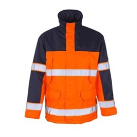 Warnschutzjacke Savona Gr. M orange/marine, 100% Polyester Produktbild